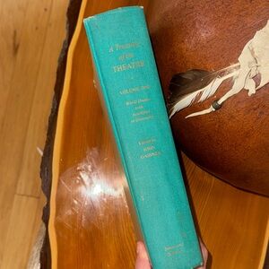 Teal Hardcover Book - A Treasury of the Theatre